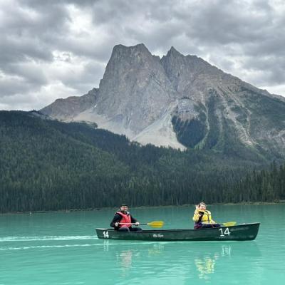 Canoeing On Emerald Lake