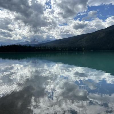 Mountain Reflections On Lake