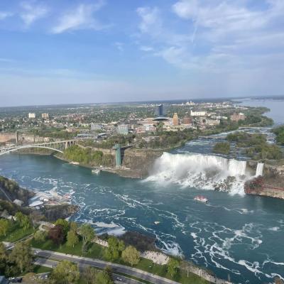 Looking Across To Buffalo New York From Niagara Falls Niagara Ontario