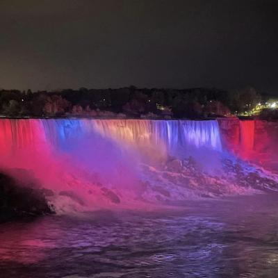 Night-time At Niagara Falls Niagara Falls Ontario