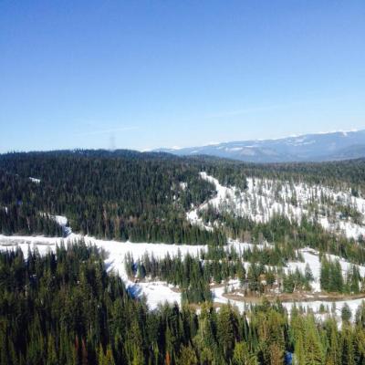 Looking Down On Silverstar Mountain From The Heli Ride Vernon 