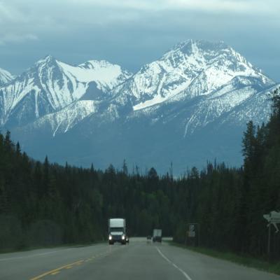 Open Highway From British Columbia To Alberta