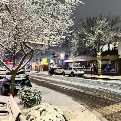 Snowy Night In Vernon