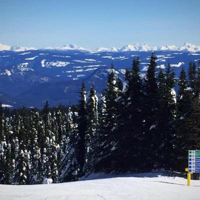 View Of The Monashee Mountains From The Slopes At Silverstar Mountain Vernon 