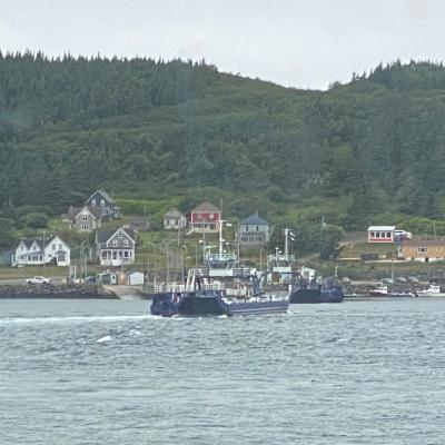 Car Ferry Approaching Dock