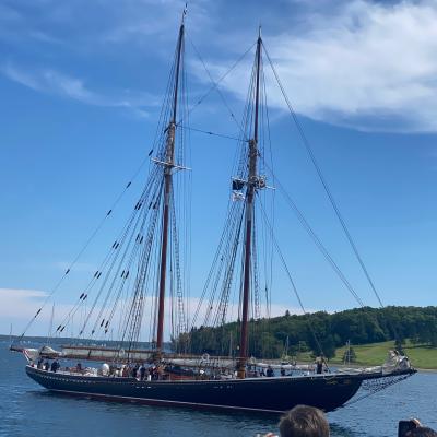 Large Schooner Sailing