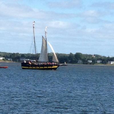 Sailing Ship On Water